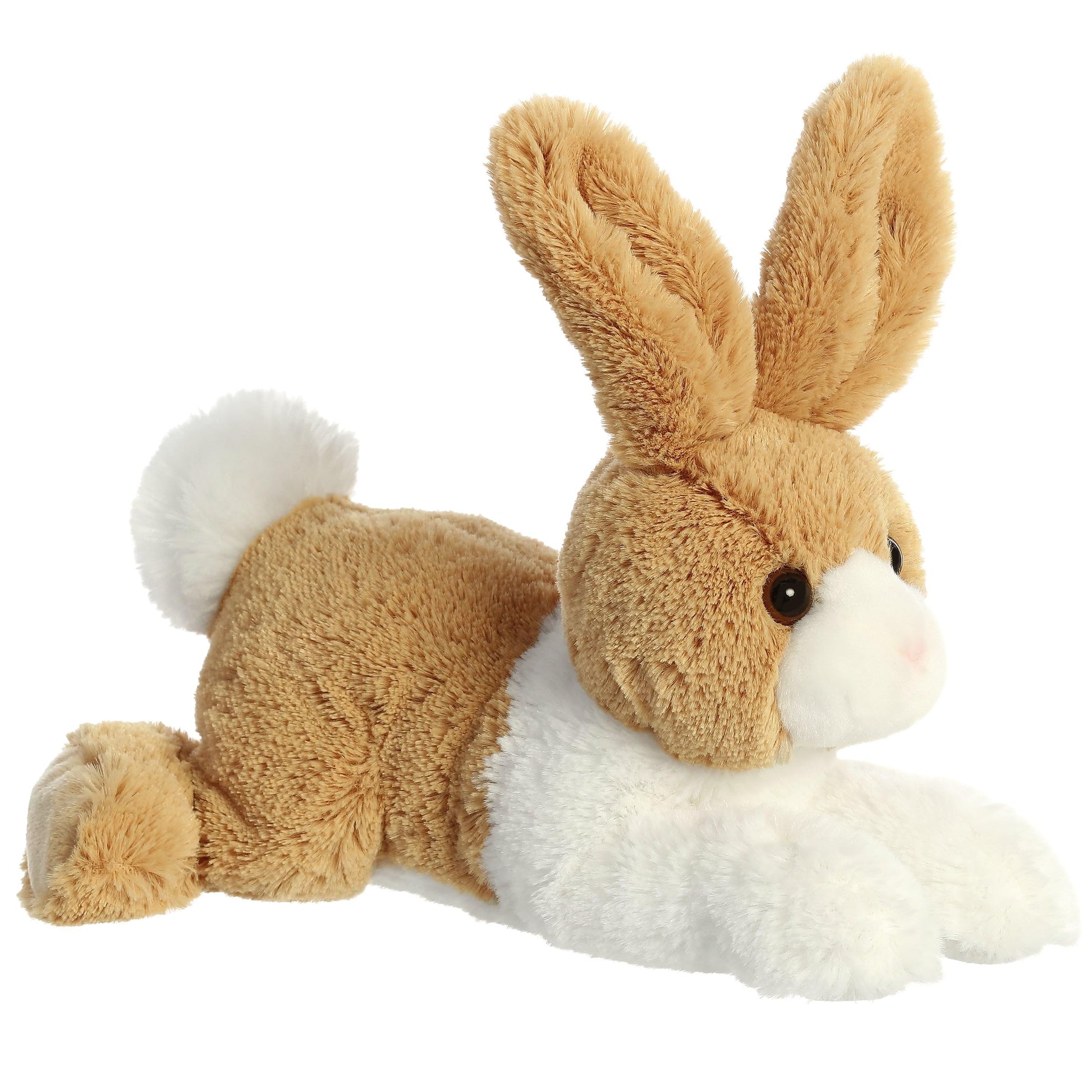Aurora Adorable Flopsie Dutch Rabbit Stuffed Animal - Playful Ease - Timeless Companions - Tan 12 Inches