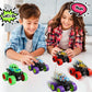 Monster Truck Toys- 6Pcs Mini Monster Jam Trucks Toy Cars Bulk Push and Go Friction Powered Vehicles for Kids Boys Girls Birthda