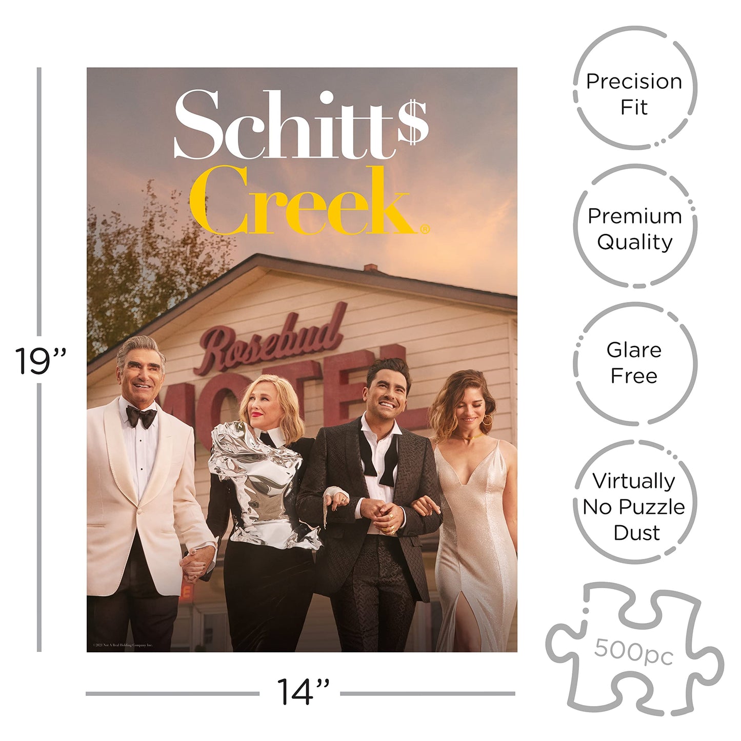 Aquarius Schitt'S Creek Cast Puzzle (500 Piece Jigsaw Puzzle) - Glare Free - Precision Fit - Officially Licensed Schitt'S Creek Merchandise & Collectibles - 14 X 19 Inches