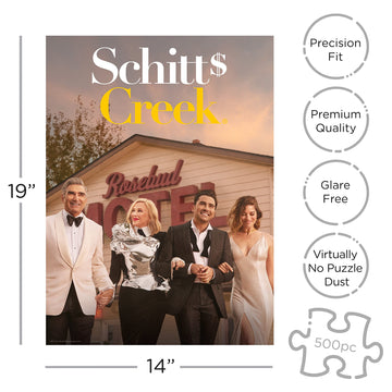 Aquarius Schitt'S Creek Cast Puzzle (500 Piece Jigsaw Puzzle) - Glare Free - Precision Fit - Officially Licensed Schitt'S Creek Merchandise & Collectibles - 14 X 19 Inches
