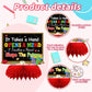 DTOFOOT 10 Pcs Teacher Appreciation Week Table Honeycomb Centerpieces Decorations, Thank You Teacher Table Centerpieces Table To