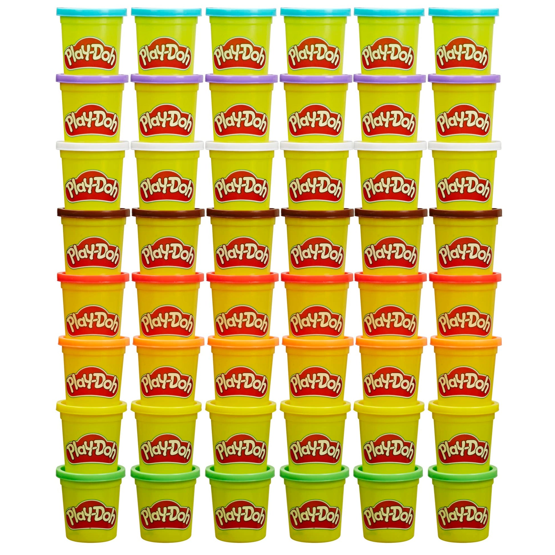Play-Doh Bulk Pack Of 48 Cans, 6 Sets Of 8 Modeling Compound Colors, 3Oz, Back To School Gifts & Prizes For Students & Classroom, Preschool Toys For Kids, Ages 2+ (Amazon Exclusive)