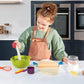 Casdon Joseph Joseph Bake | Toy Kitchen Baking Set for Children Aged 3 Years & Up | Includes Moving Rolling Pin for Imaginative