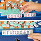 GUSTARIA American Mahjong Game Set - 166 Light Green Tiles, Melamine, Includes 4 Color Racks, 20"x9"x3", Light Green Carrying Bag
