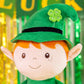 Gloveleya Plush Dolls Saint Patrick'S Day Gifts Soft Blessings Doll Shamrock Wishes Plush Elf Baby Gifts For Boy 16'' Green