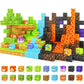 Dinosaur Toys Magnetic Blocks - Build Mine Magnet World Dinosaur Adventure Set, Magnetic Building Blocks Outdoor Toddler Toys For 3+ Year Old Boys & Girls, Creative Jurassic Scenes Kids Toys Games
