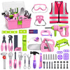 Deejoy 54Pcs Large Kids Tool Set with Electric Saw & Electronic Toy Drill, Pretend Play Kids Construction Set for Toddler 3-5 Ye