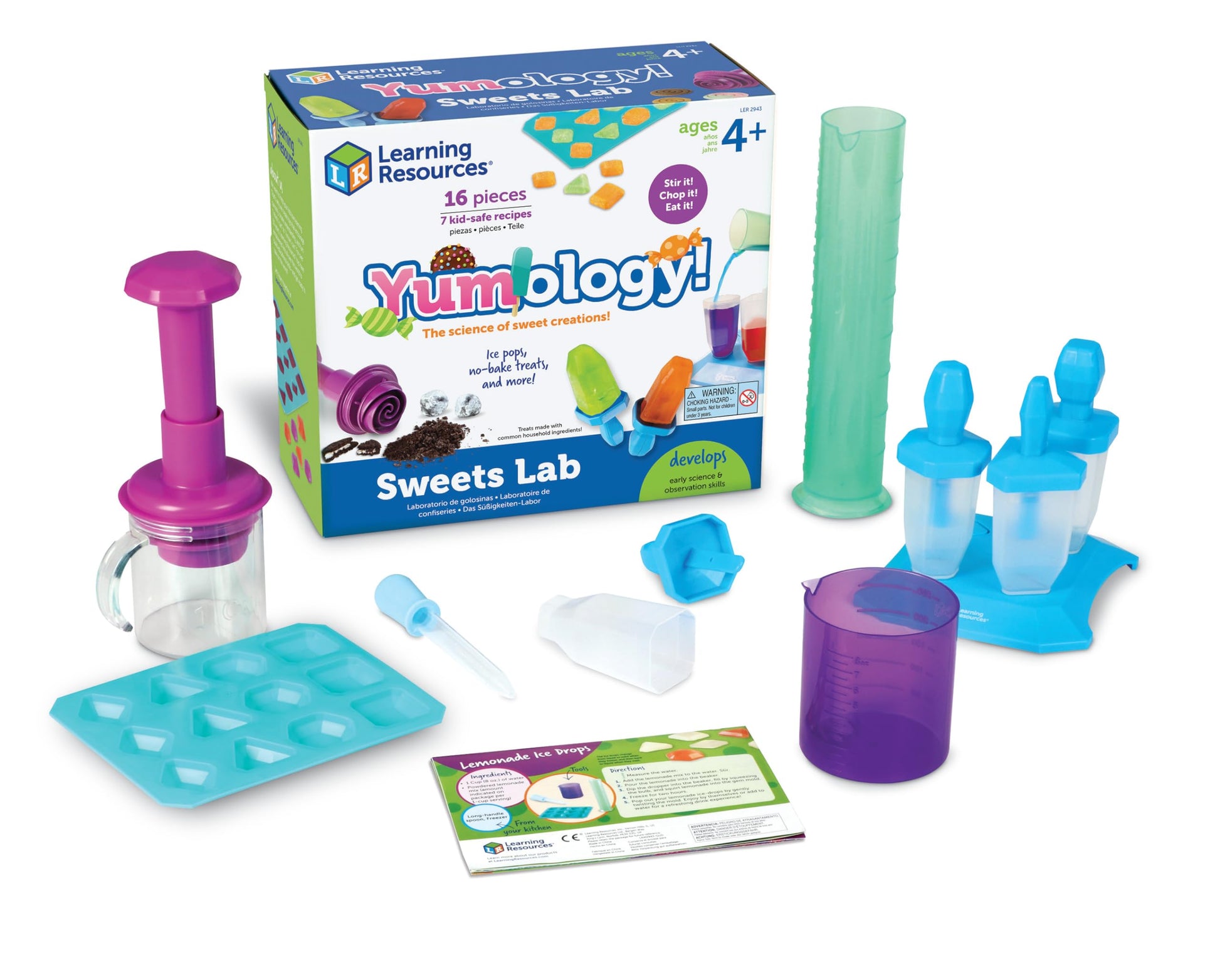 Learning Resources Yumology Science Sweets Lab,STEM Toys, Candy Experiments, Science Kit for Kids, Fun Gifts for Kids, 16 Pieces