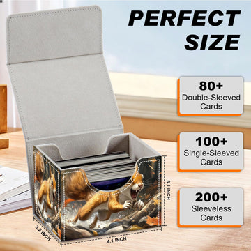 Degdfsgr Card Game Storage Box Tcg Deck Box Mtg Card Box Organizer Trading Card Case Commander Deck Box Tcg Card Storage Box Mag