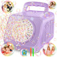 Upgraded Bubble Machine With 2 Speed Levels,Blow 20000+ Bubbles/Minute,Portable Automatic Bubble Machine For Kids Toddlers,Durab