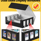 Newloop 6-Window Display Trading Cards Storage Box 2400+ Tcg Commander Deck Case With 6 Card Holders For Magic The Gathering Ptc