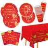 Valentine'S Day Party Supplies Red Heart Love Disposable Paper Plates Napkins Cups Plastic Tablecloth For Valentine'S Day, Engag