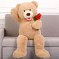 Morismos Big Teddy Bear 4 Feet Stuffed Animal For Girlfriend,Large Teddy Bear For Valentine, 47 Inch Stuffed Bear Baby Shower,Li