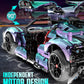 BAV Super Plated Sports Car Building Kit, 1:10 Scale Remote Control Model, Electroplated Purple, Adult Collectible, Model 9826-2