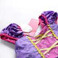Jerrisapparel Girl Princess Costume Dress For Birthday Party (6, Purple With Accessories)