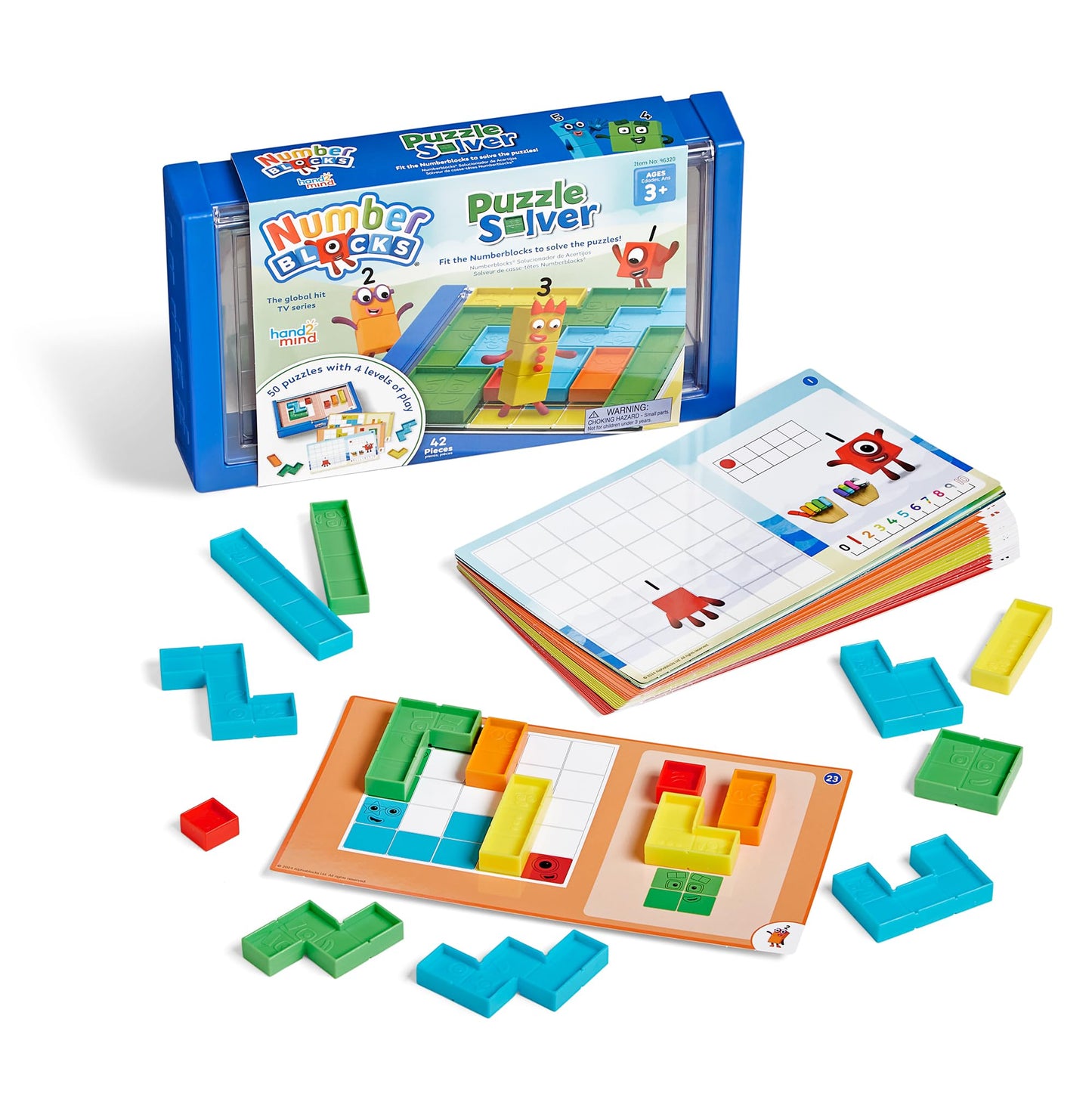 Hand2Mind Numberblocks Puzzle Solver, Brain Teasers, Logic Puzzles For Kids, Educational Games, Math Toys For Kids 3-5, Fidget Game, Preschool Learning Activities, Toddler Birthday Gifts