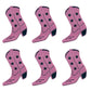 Beistle , 6 Piece Foil Cowboy Boot Silhouettes, 16 (Pink/Black)