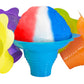 Leak Proof & Drip Catching, Super Cute Reusable 4oz Flower Snow Cone Cups 100 Pk, Colorful Easy Grip Bowls Perfect for Birthday 