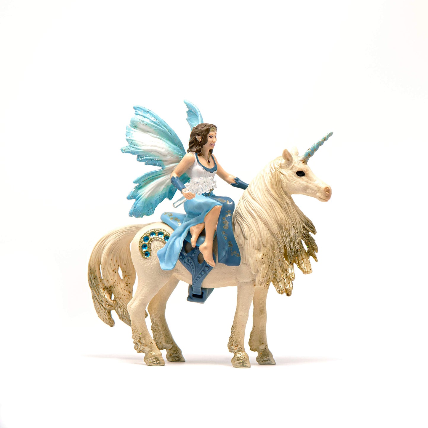 Schleich Bayala Mermaid Eyela Doll With Golden Unicorn 4Pc. Figurine Playset - Featuring Bold And Glitter Details, Highly Durable And Fun Imaginative Toy For Boys And Girls, Gift For Kids Ages 5+