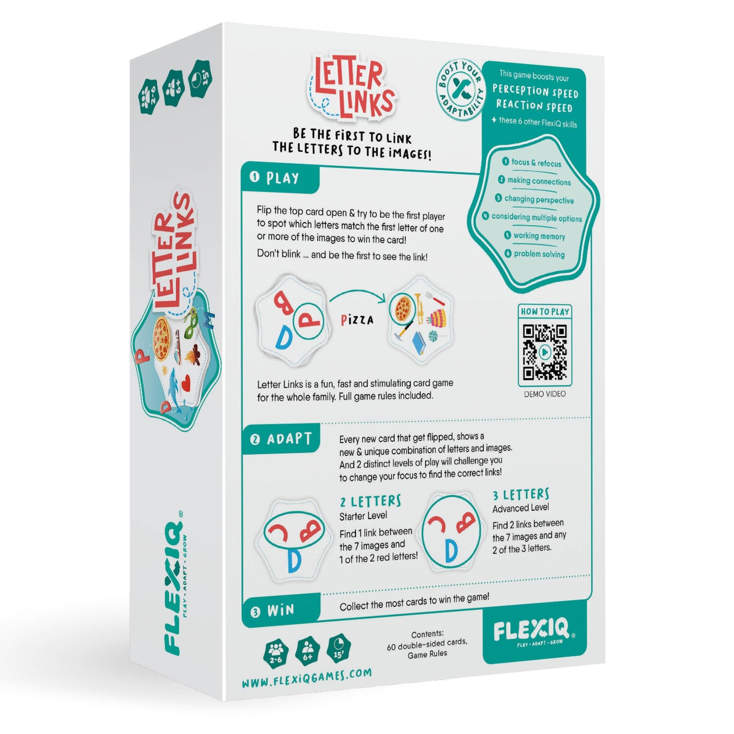 WHAT DO YOU MEME? Letter Links - Word Match Game by FlexiQ  Brain Teasers for Kids 6+  Board Games for Family Night