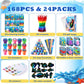 BenLouis 192Pcs Under the Sea Party Favors Ocean Animals Party Coloring Books Set Bulk for Kids Sea Fish Birthday Mermaid Party
