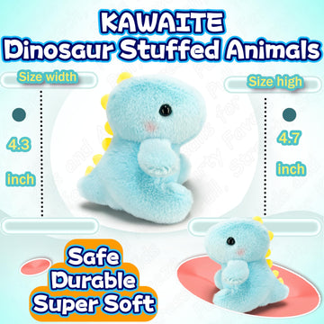 Dinosaur Stuffed Animals For Girls And Boys, Mini Plush Toys Key Chains For Kids, Cuddly Dinosaurs Plush Toy, Cute Fat Dino Stuf