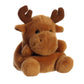 Aurora Adorable Palm Pals Cinnamon Moose Stuffed Animal - Mini 4.5" Brown Plush Toy for Kids & Collectors - Model 99132