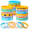 JUNEBRUSHS 42pcs Purple Teal Silicone Wristbands for Suicide Prevention Awareness - Inspirational Rubber Bracelets, 8 Inches