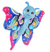 Wild Republic Huggers Butterfly Blue Plush Toy, Slap Bracelet, Stuffed Animal, Kids Toys, 8'