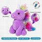 Plush Unicorn Stuffed Animal 7.5' - Unicorn Plush For Girls - Easter (Purple)