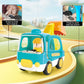 Ctffnny Friction Powered Push And Go Inertia Cars Small Excavator With Music Sound And Light Construction Vehicles Toy Trucks Ca