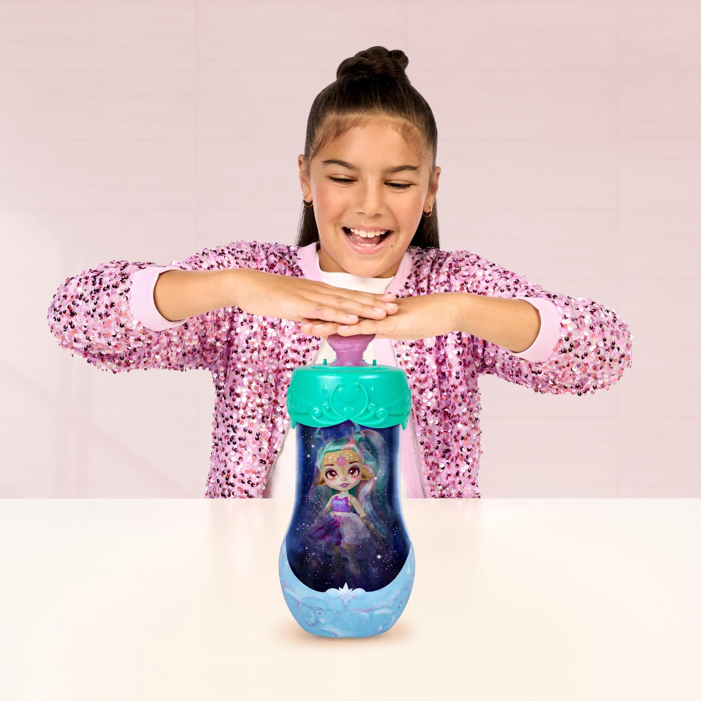 Magic Mixies Pixlings Deluxe Pack - Deerlee The Deer, Shimmer Reveal, Create & Mix Potion, Includes Mini Mixies & 6 Hair Accessories