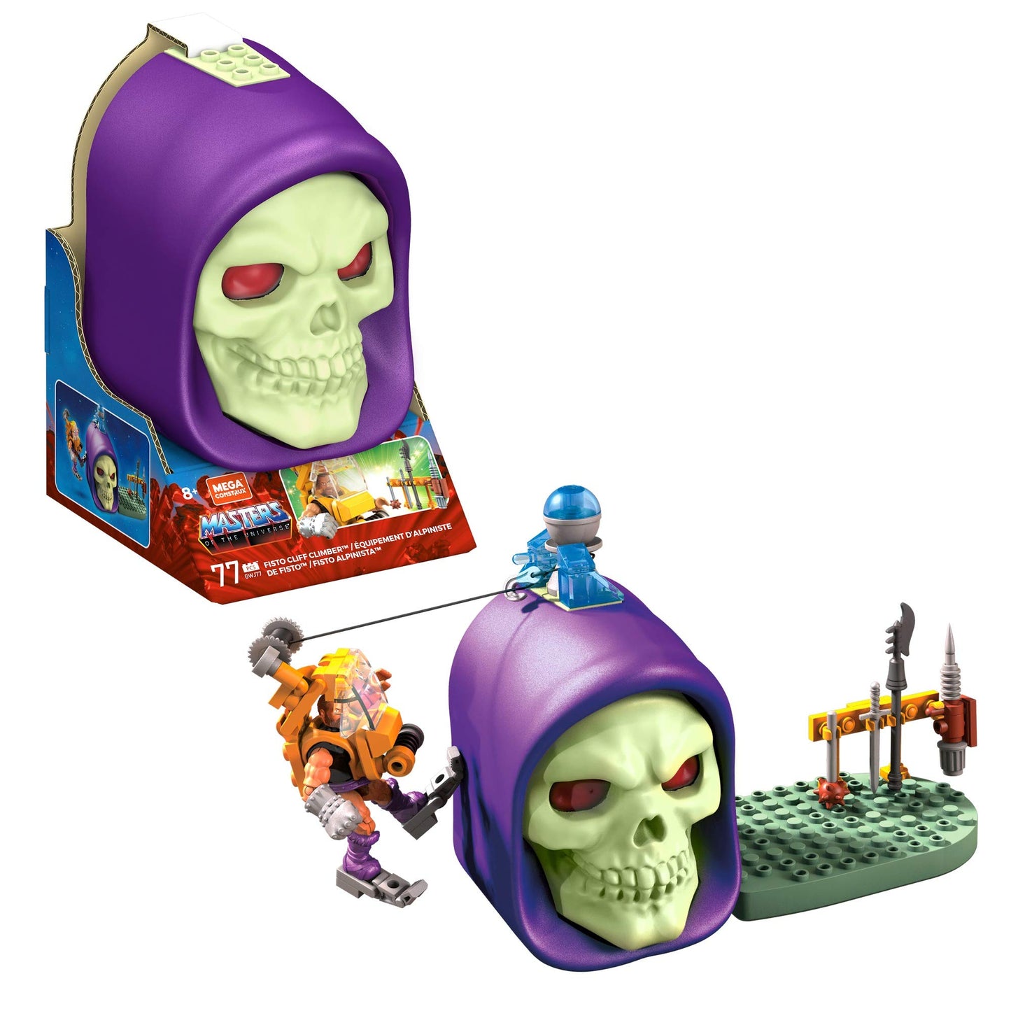 Mega Construx Fisto Cliff Climber - Masters of The Universe, Purple, Alloy Steel, Model GWJ77
