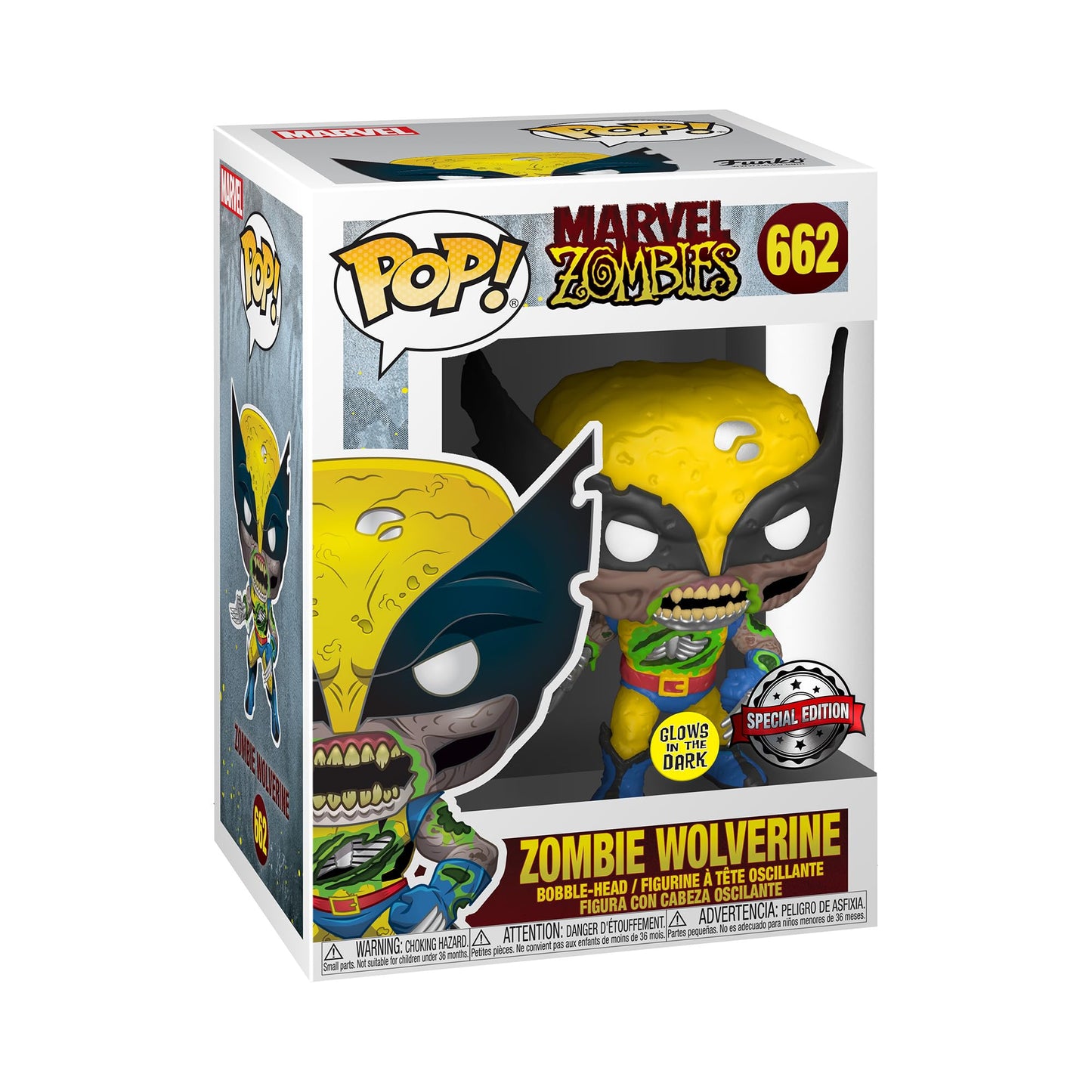 Marvel Zombies Wolverine Glow-in-the Dark Pop! Vinyl - EE limited availability