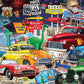 Crown Point Graphics Route 66 Vintage Cars and Trucks Puzzle  1000 Piece Jigsaw Puzzle