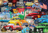 Crown Point Graphics Route 66 Vintage Cars and Trucks Puzzle  1000 Piece Jigsaw Puzzle