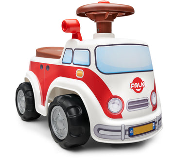 Falk Vintage Minivan Vehicle With Opening Seat And Steering Wheel With A Horn, Push Ride-On Toy For Toddler +1 Year Fa703