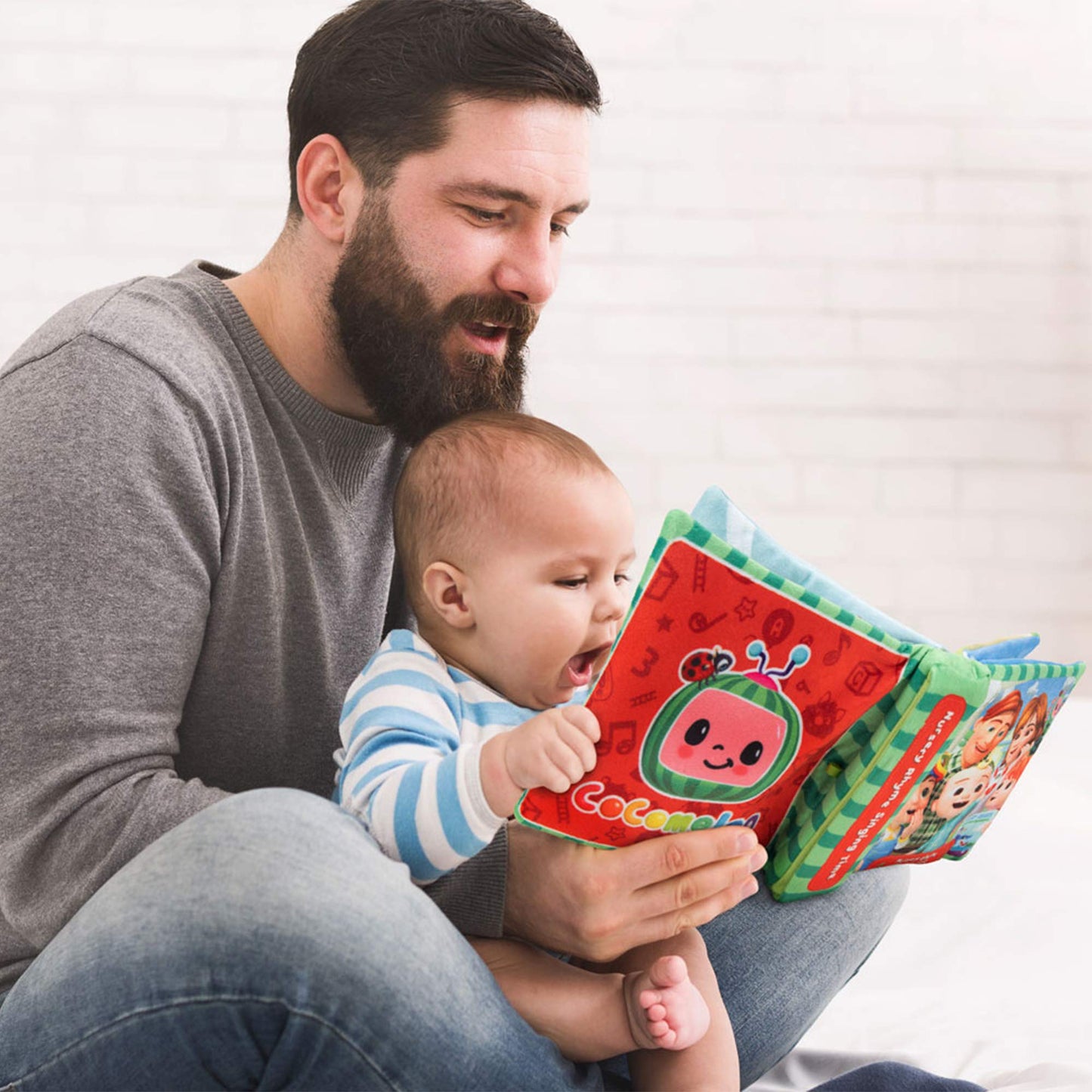 Cocomelon Nursery Rhyme Singing Time Plush Book, Featuring Tethered Jj Plush Character Toy, For Jjs Daily Musical Adventures - B