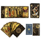 Sunhhx Tarot Cards Set, 78 Tarot Cards Deck Pvc Waterproof Wrinkle Resistant Gold Foil Classic Tarot Cards With English Instructions Book Rectangular Tarot Card Stand, For Tarot Beginners And Expert