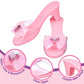 PRINCESS EXPRESSIONS 3-Pack Princess Shoe Set - Toddler Heels, Size 7, Pink, Plastic/Textile, Ideal for Dress Up and Pretend Play