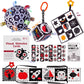 Black And White Baby Toys, High Contrast Newborn Toys 3-6 Months Brain Development, Tummy Time Toys, Infant Sensory Toys 0-6-12 