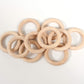 Tickit 73915 Small Wooden Rings - Set Of 10