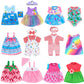 ebuddy 12 Sets Alive Baby Doll Clothes & Accessories Set for 1012 Inch Dolls, 9 Dresses, 1 Swimsuit, 2 Outfits with Headbands &