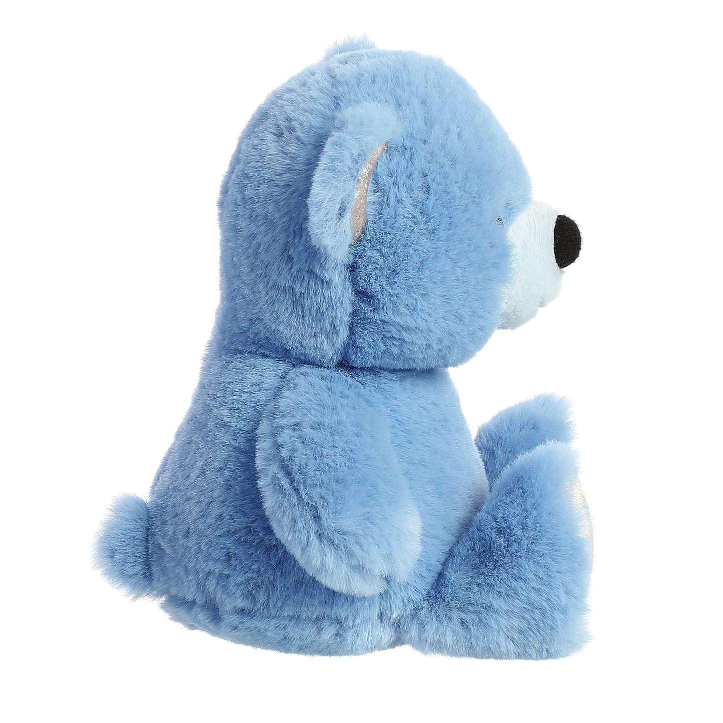 Aurora Festive Holiday Azure Bear Stuffed Animal - Seasonal Cheer - Heartwarming Gifts - Blue 8.5 Inches