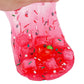 Christmas Stocking Stuffers For Kids, Apple Red Clear Slime, Crunchy Slime With Jelly Cube Slime Add-Ins, Slime Sensory Toys, Gi