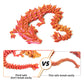Flavery 3D Printed Dragon - 12 Inch Dragon Desk Toy, Cute Articulated Dragon, 3D Printed Gift For Christmas, Birthday, Figurine