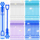 120 Pack Bubble Wands Bulk For Kids Winter Party Favors Snowflake-Shaped Bubble Wands Goodie Bags Stuffers For Birthday Party Su