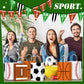 24 Pieces Sports Party Favor Bags Football Party Goodie Bag Sport Party Gift Bags with Handles for Soccer Baseball Basketball Fo