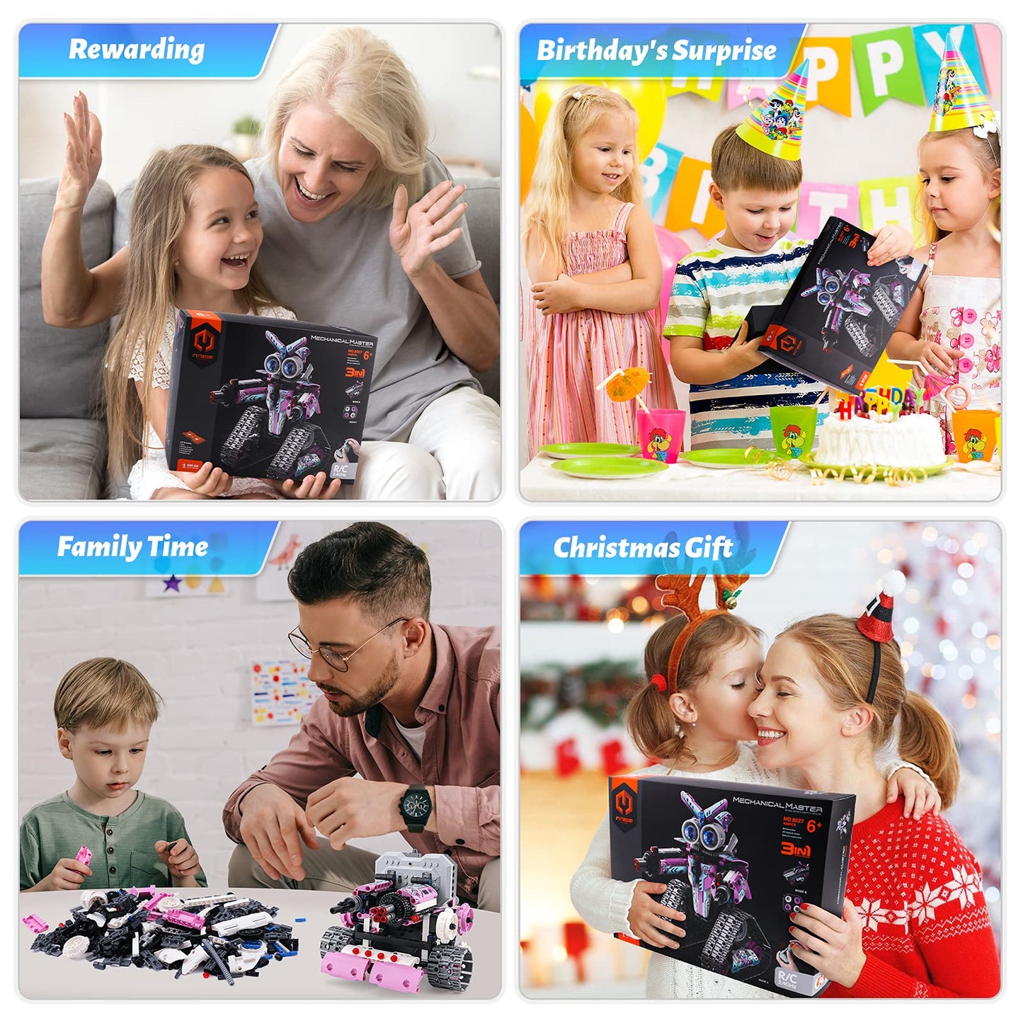 Amy&Benton Girls Remote Control Robot Building Kit Stem Pink Robot Kit With App For 7 8 9 10 11 12 Year Old Girls Birthday Gifts