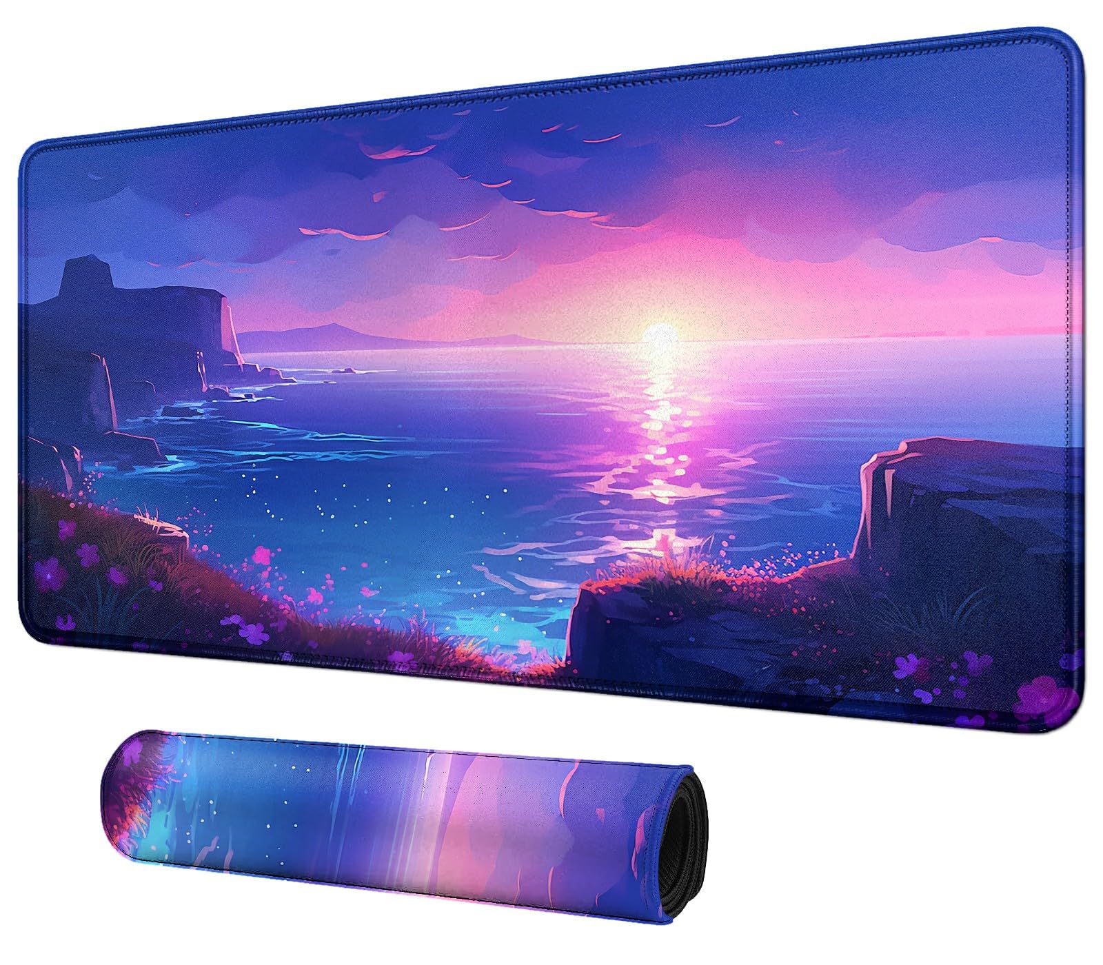 Digtiall Card Mat For Mtg & Tcg - 23.6'' X 13.8'' Playmat Mouse Pad For Trading Card Games, Rpg, Ccg - Computer Office Game Mat